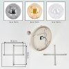 Gastor 5-light globe ceiling light, round semi-flush mount for dining room