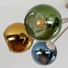 Koyoto globe ceiling light, 7-light retro ceiling light with E14 sockets, Ø 82 cm