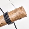 Oravi wooden rod pendant light 4-light, E27 dining room light, length 80 cm