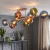 Koyoto 10-light ceiling light with globe shades, modern retro ceiling lamp