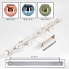 Koyoto 10-light ceiling light with globe shades, modern retro ceiling lamp