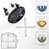 Koyoto ceiling light with 4 globe shades, 4-light round retro design