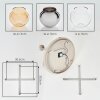 Koyoto 5-light globe ceiling light, round ceiling lamp for dining room, ø 45 cm, E14