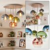 Koyoto 5-light globe ceiling light, round shade cluster Ø 45 cm, E14, modern