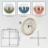Koyoto 5-light globe ceiling light, round shade cluster Ø 45 cm, E14, modern