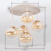 Chehalis 5-light globe ceiling light, round G9 cluster ceiling lamp, Ø 45 cm