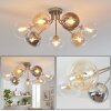 Gastor globe ceiling light, 7-flame E14, Ø 82 cm, modern retro vintage design