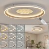 Orvix LED ceiling light with remote control Ø 59 cm, round ceiling lamp