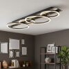 Flat LED ceiling light Kordex with glitter effect, memory function, 4000 Kelvin neutral white
