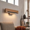 Inzino LED wood strip wall light, Scandinavian modern wall lamp for living room