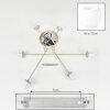 Koyoto 6-Light Ceiling Light with Globe Shades, Round Ceiling Lamp, 78 cm