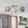 Chehalis globe ceiling light, 6-light, Ø 64 cm, G9, modern retro design