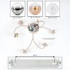 Chehalis globe ceiling light, 6-light, Ø 64 cm, G9, modern retro design
