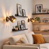 Alsen adjustable wall light with switch, set of 2, symmetric slots, E14 socket