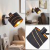 Alsen adjustable reading wall light with switch, symmetrical slotted shade, E14