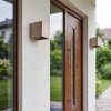 Tamarin LED outdoor wall light, cube up and down facade light for front door