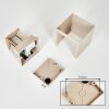 Tamarin LED outdoor wall light, cube up and down facade light for front door