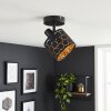 Alsen swivelling ceiling spotlight with slotted lampshade, E14, ø 12 cm