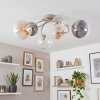 Chehalis 6-light globe ceiling light, modern retro ceiling lamp, 64 cm