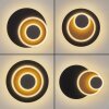 Lemik LED wall light set of 2, round flat wall lights, adjustable, modern