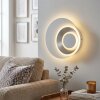 Lemik LED wall light, round adjustable wall lamp with concentric ring design