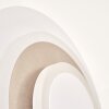 Lemik LED wall light, round adjustable wall lamp with concentric ring design