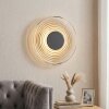 Liriel round LED wall light, Ø 30 cm, flat wall sconce with concentric rings