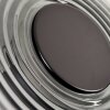 Liriel round LED wall light, Ø 30 cm, flat wall sconce with concentric rings
