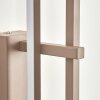 LED Rectangular Wall Light Kiron with vertical illuminated bar, 3000 Kelvin warm white