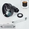 Alsen adjustable wall light with slotted shade, swivel reading wall spotlight