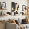 Alsen wall light set of 2, wall lamp with symmetrical slots, swivel head
