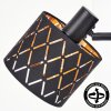 Alsen adjustable wall light with cut-out shade, E14 wall sconce for bedroom