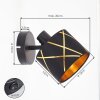 Opatija rotating and swivelling wall light set of 2 with cut-out shade for bedroom