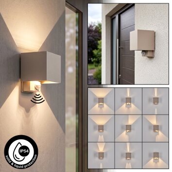 Tamarin LED outdoor wall light with motion sensor for front door and garden