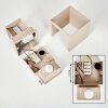 Tamarin LED outdoor wall light with motion sensor, square up-down design, set of 2
