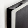 Axion LED wall light with remote control, slim rectangular bedroom wall lamp