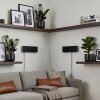 Axion LED wall light, modern rectangular wall lamp set of 2 with remote control