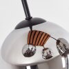 Koyoto globe ceiling light, 4-light fixture with round shades, Boho retro style