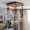 Koyoto Boho retro ceiling light with globe shades, 4-light E14 cluster design