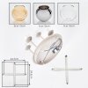 Koyoto 4-light ceiling light with globe shades, round retro design Ø 38 cm