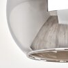 Koyoto 4-light ceiling light with globe shades, round retro design Ø 38 cm