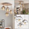 Koyoto 4-light globe ceiling light, round retro ceiling fixture Ø 38 cm, E14