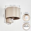 Tamarin LED outdoor wall light with motion sensor, up down wall light set of 2