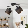 Ceiling spotlight Tallabo with Retro gold geometric shades for hallway and entrance area