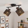 Tallaboa 2-light ceiling spotlight with grid-pattern shades, E14, rotatable