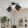 Alsen 2-light ceiling spotlight with rotating heads, E14, retro-vintage style