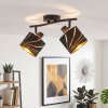 Alsen 2-light ceiling spotlight with rotating heads, E14, retro-vintage style