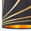 Modern ceiling spotlight Alsen with two adjustable gold and black fabric shades, E14