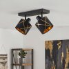 Opatija 2-Light Ceiling Spotlight with Rotating Geometric Shades for Living Room