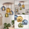 Koyoto 4-light globe ceiling light, round ceiling lamp, Ø 38 cm, retro